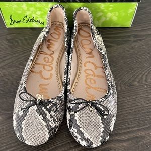 Sam Edelman Ballet Snake Skin Flats